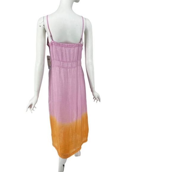 Anthropologie X Lacausa Orange Motif Alma Slip Dress Size Small NWT - Picture 7 of 11